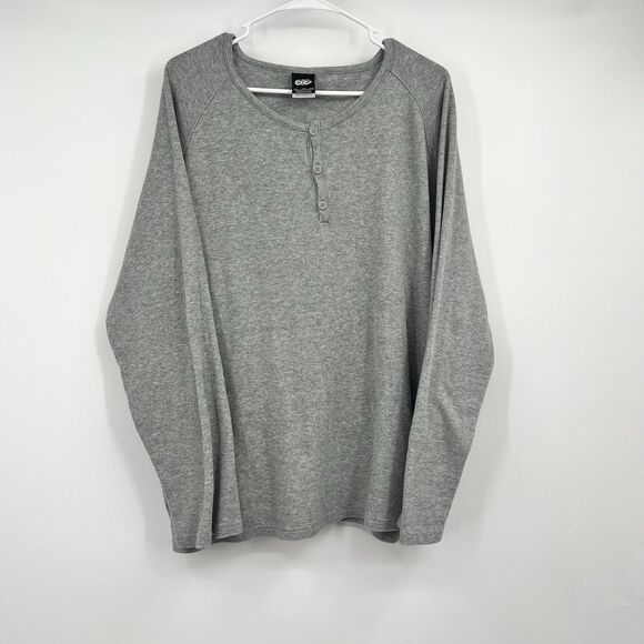 Nike 6.0 Henley LS Thermal Shirt Gray Mens 2X XXL Cotton Logo Skateboarding - Picture 2 of 12